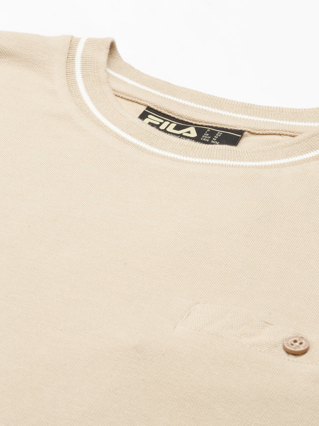 Fila Grey Tomba Tee Men's Half Sleeve T-Shirt