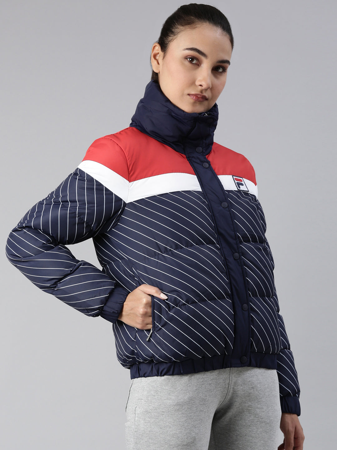 Fila Black Lottie Women's Quilted Jacket