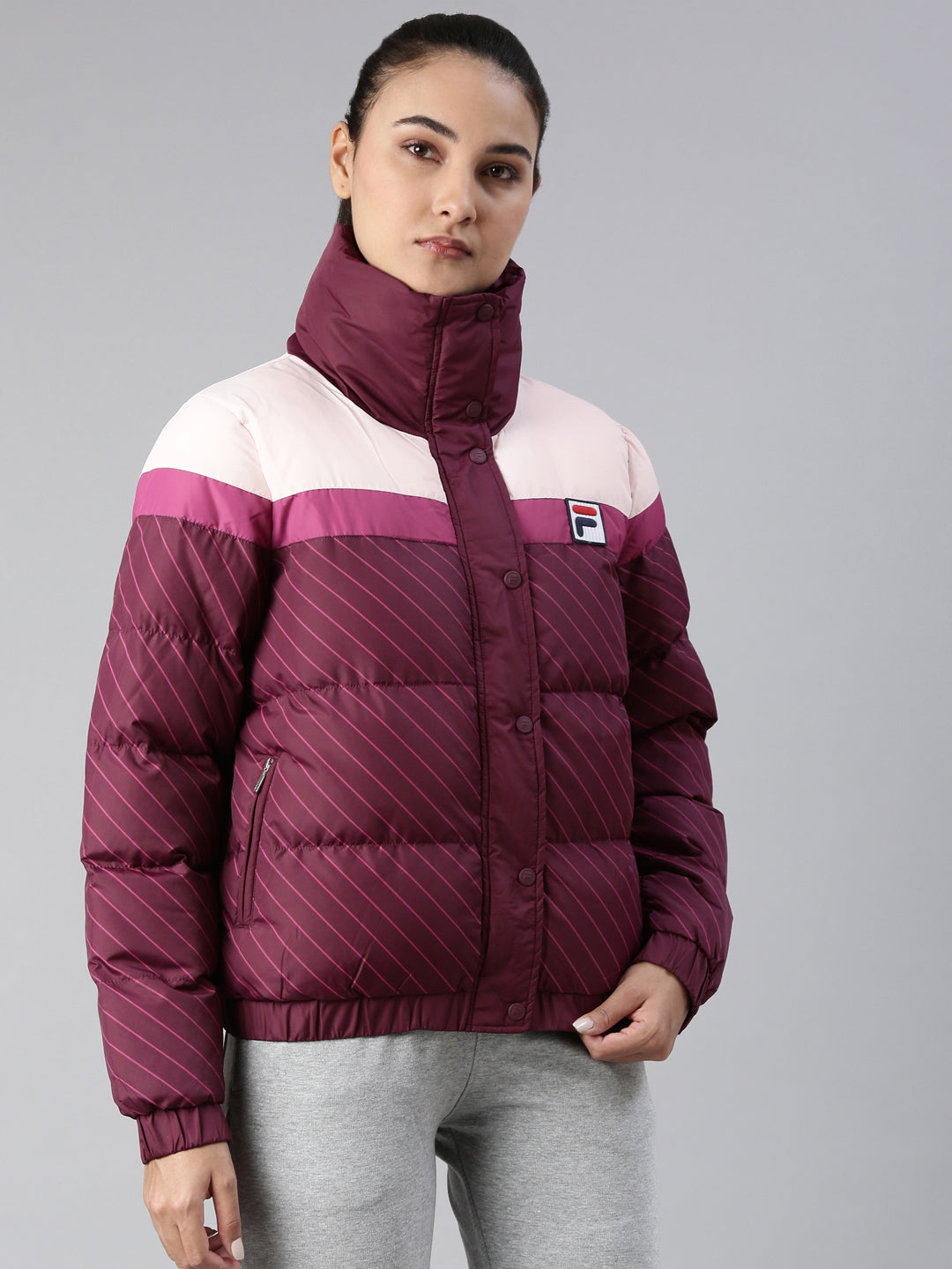 Fila Black Lottie Women's Quilted Jacket