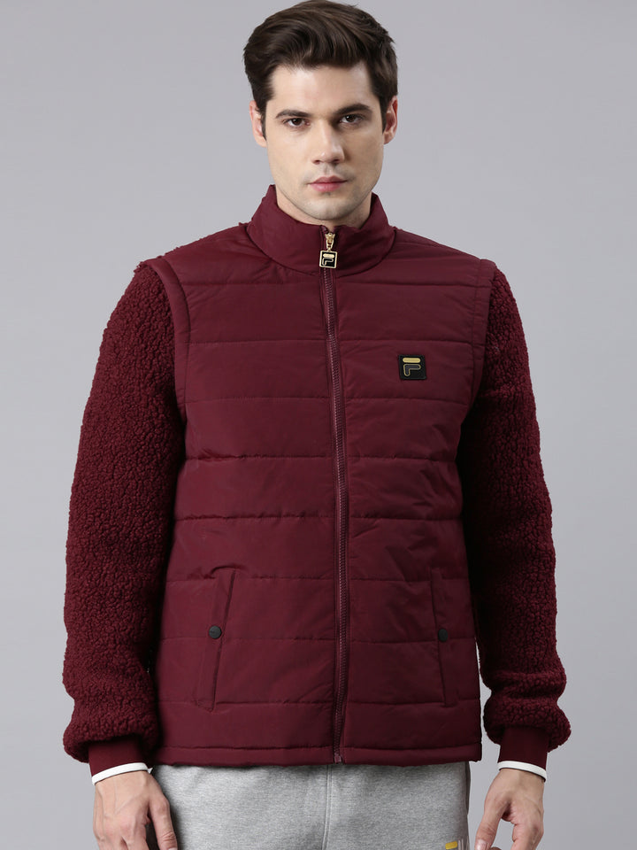 Fila Grey Biaggi Bomber Men's Quilted Jacket