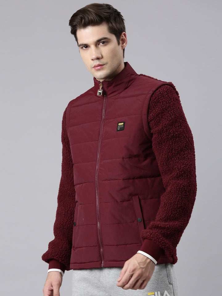Fila Grey Biaggi Bomber Men's Quilted Jacket