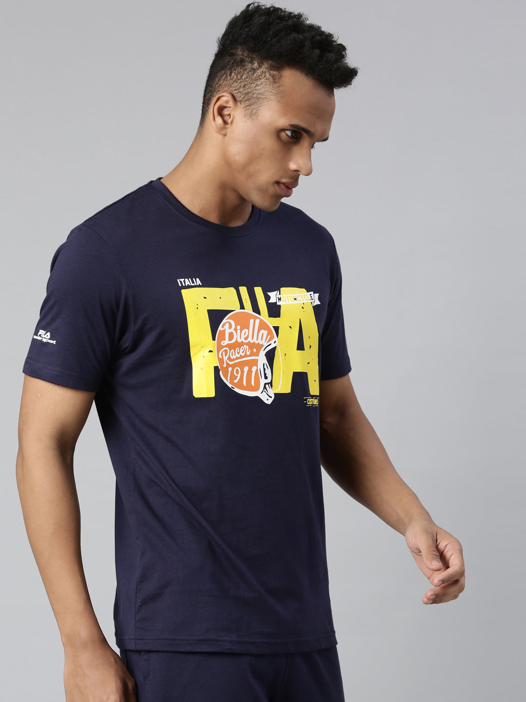 Fila Black Race Men's Logo T-Shirt