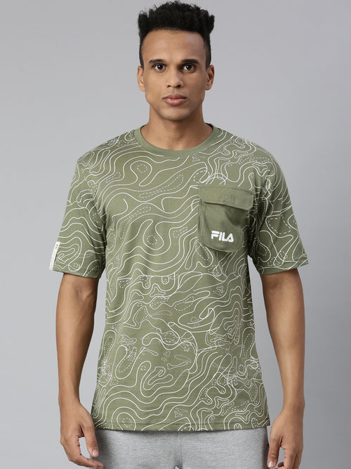 Fila Black Sneha Men's Logo T-Shirt