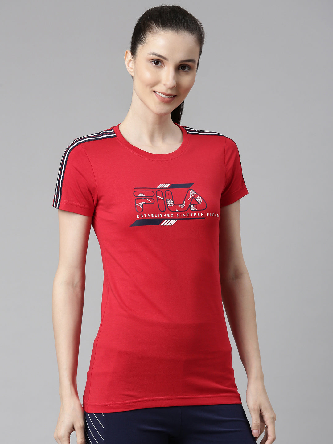Fila Black Luis Women's Logo T-Shirt
