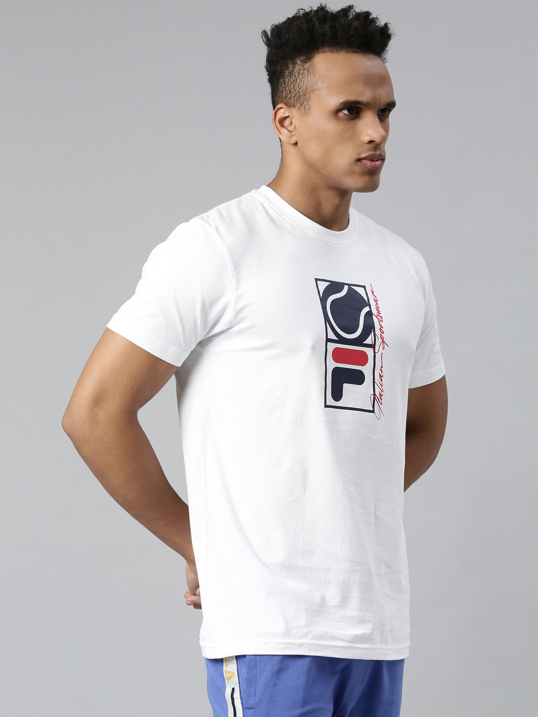 Fila White Laura Men's Logo T-Shirt