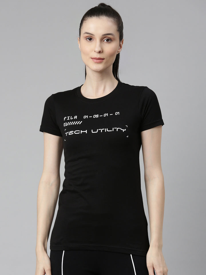 Fila Black Holly Women's Logo T-Shirt