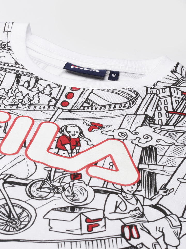 Fila Red Jadoy Men's Graphic T-Shirt