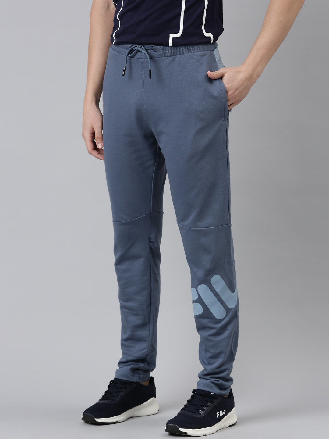 Fila Black Koko Men's Cut and Sew Track Pants