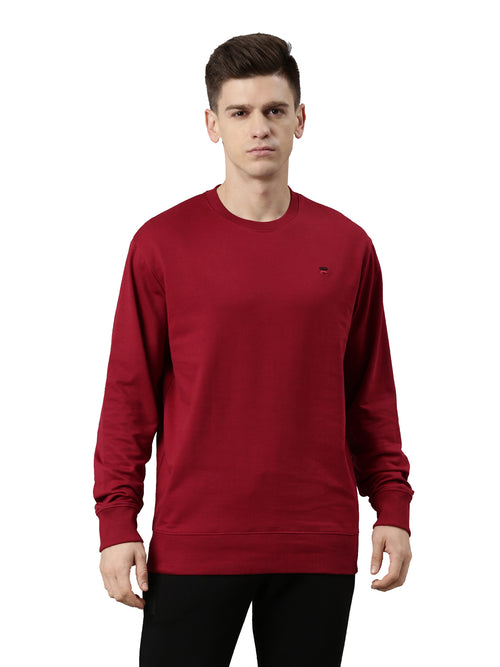 Fila White Dunlin Men's Crew Sweat Shirt