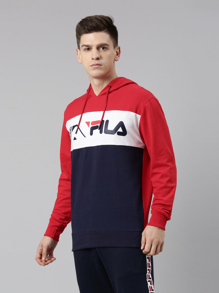Fila White Kalla Men's Hodded Sweat Shirt
