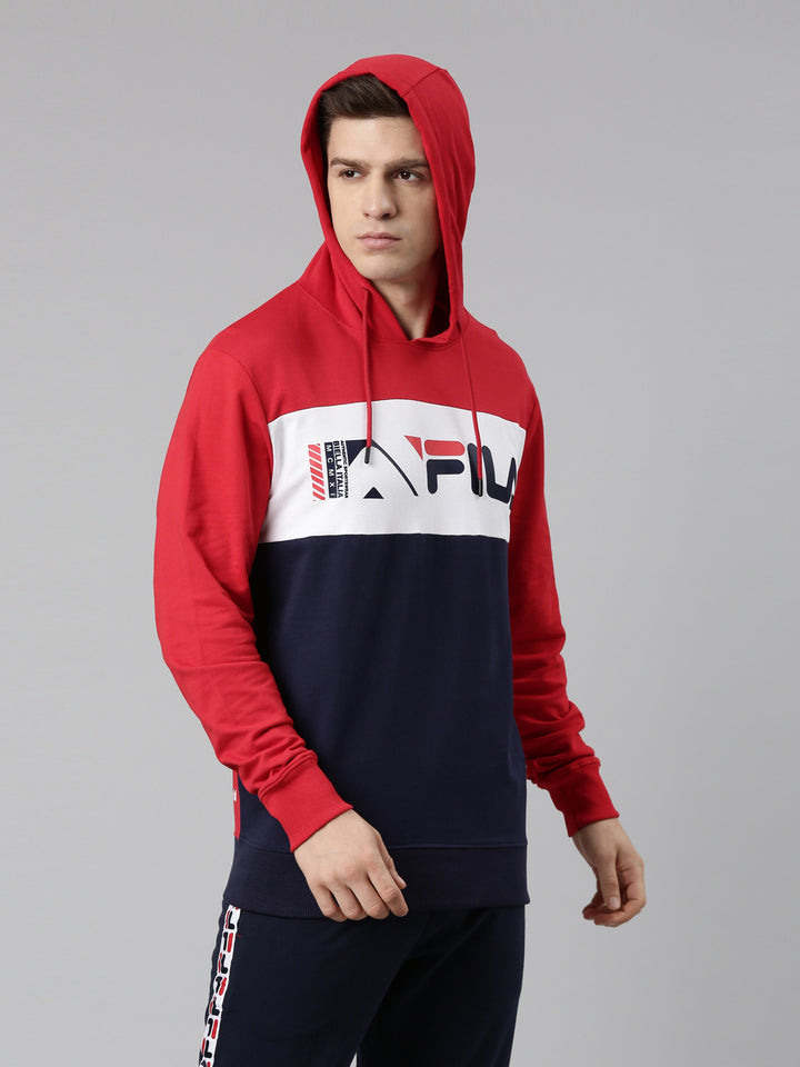Fila White Kalla Men's Hodded Sweat Shirt