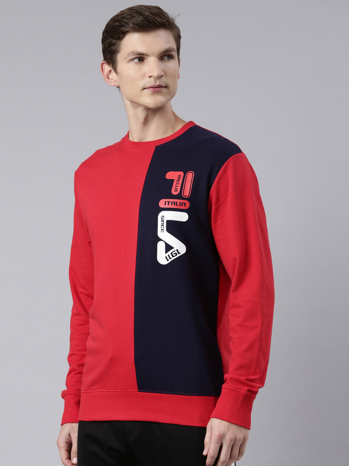 Fila Red Emot Men's Sweat Shirt