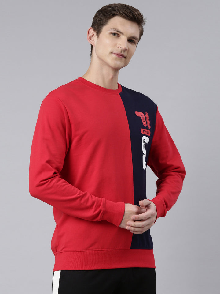 Fila Red Emot Men's Sweat Shirt
