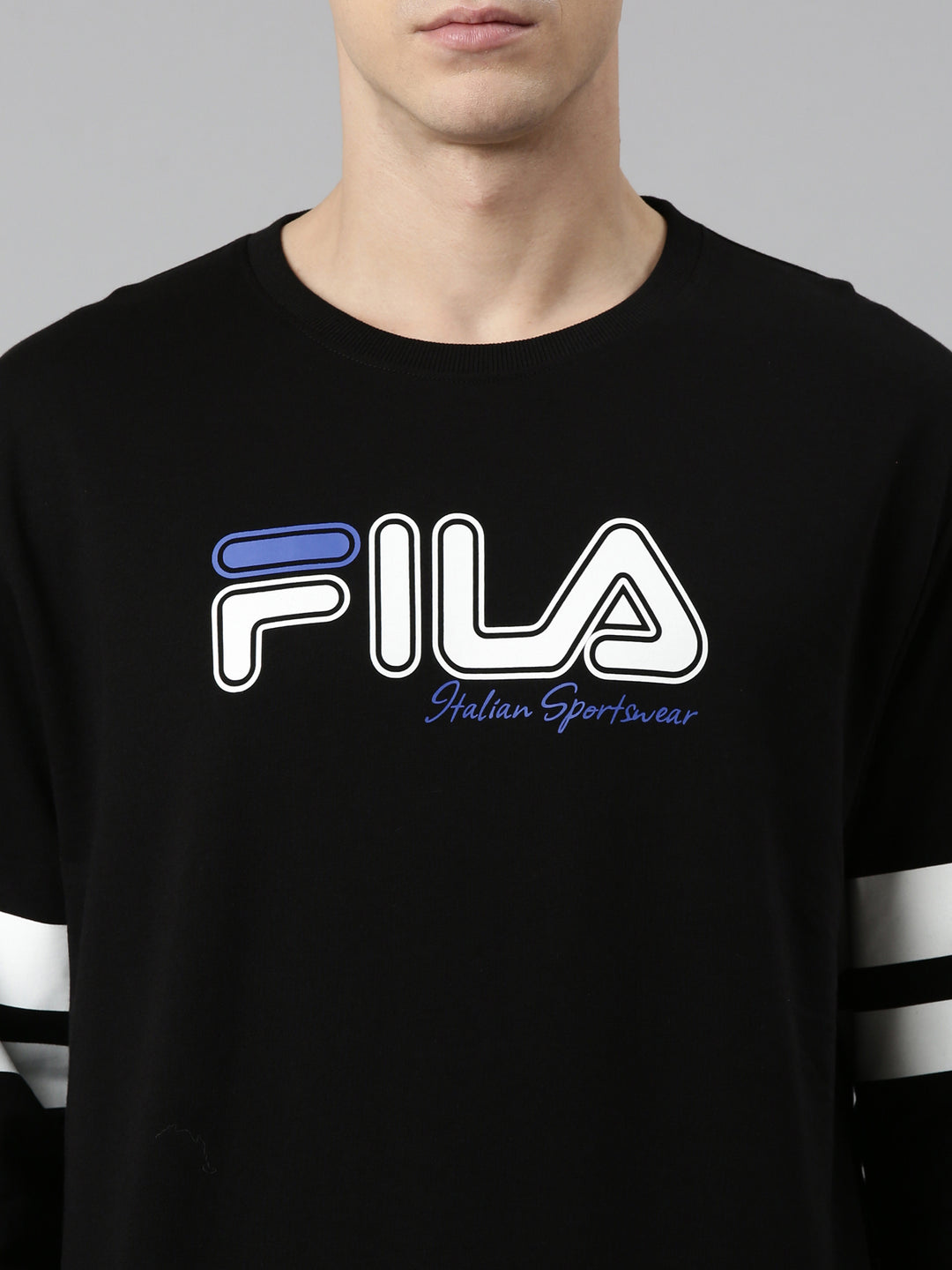 Fila White Bravi Men's Hoddie Pullover Sweat Shirt