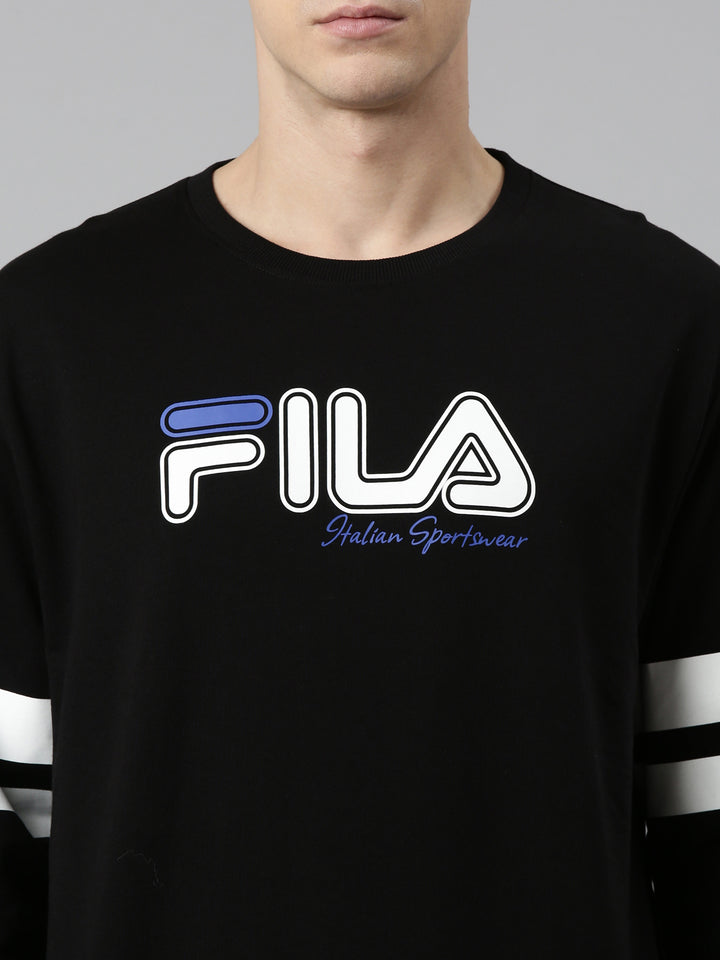 Fila White Bravi Men's Hoddie Pullover Sweat Shirt