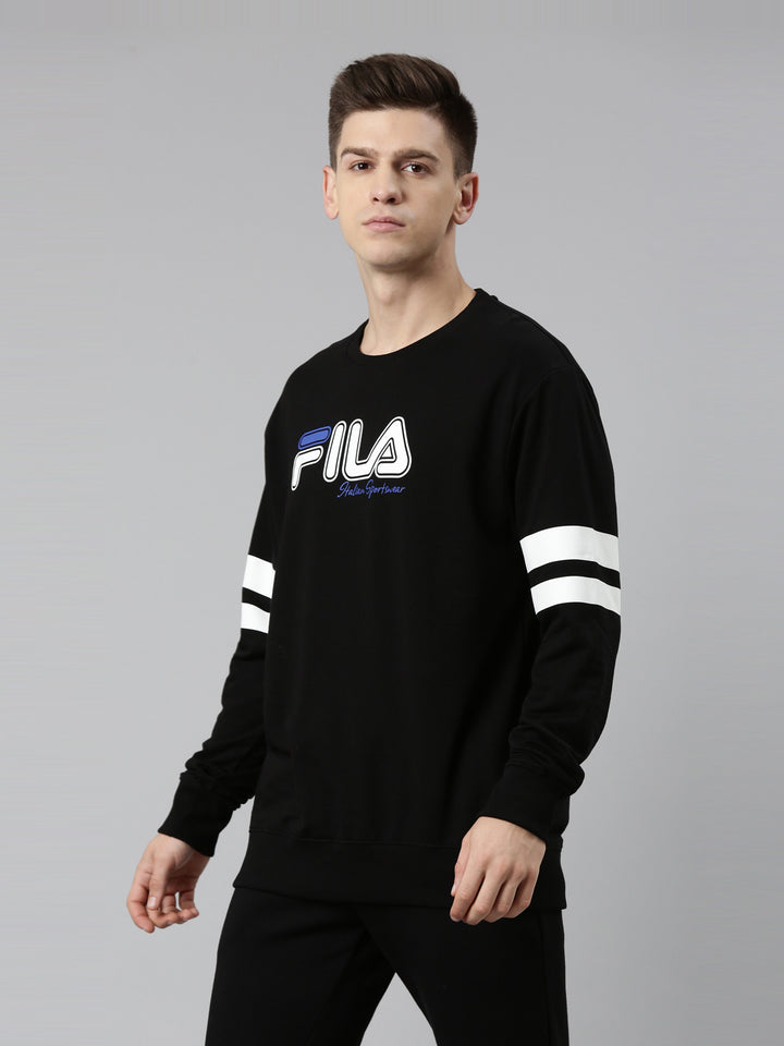 Fila White Bravi Men's Hoddie Pullover Sweat Shirt