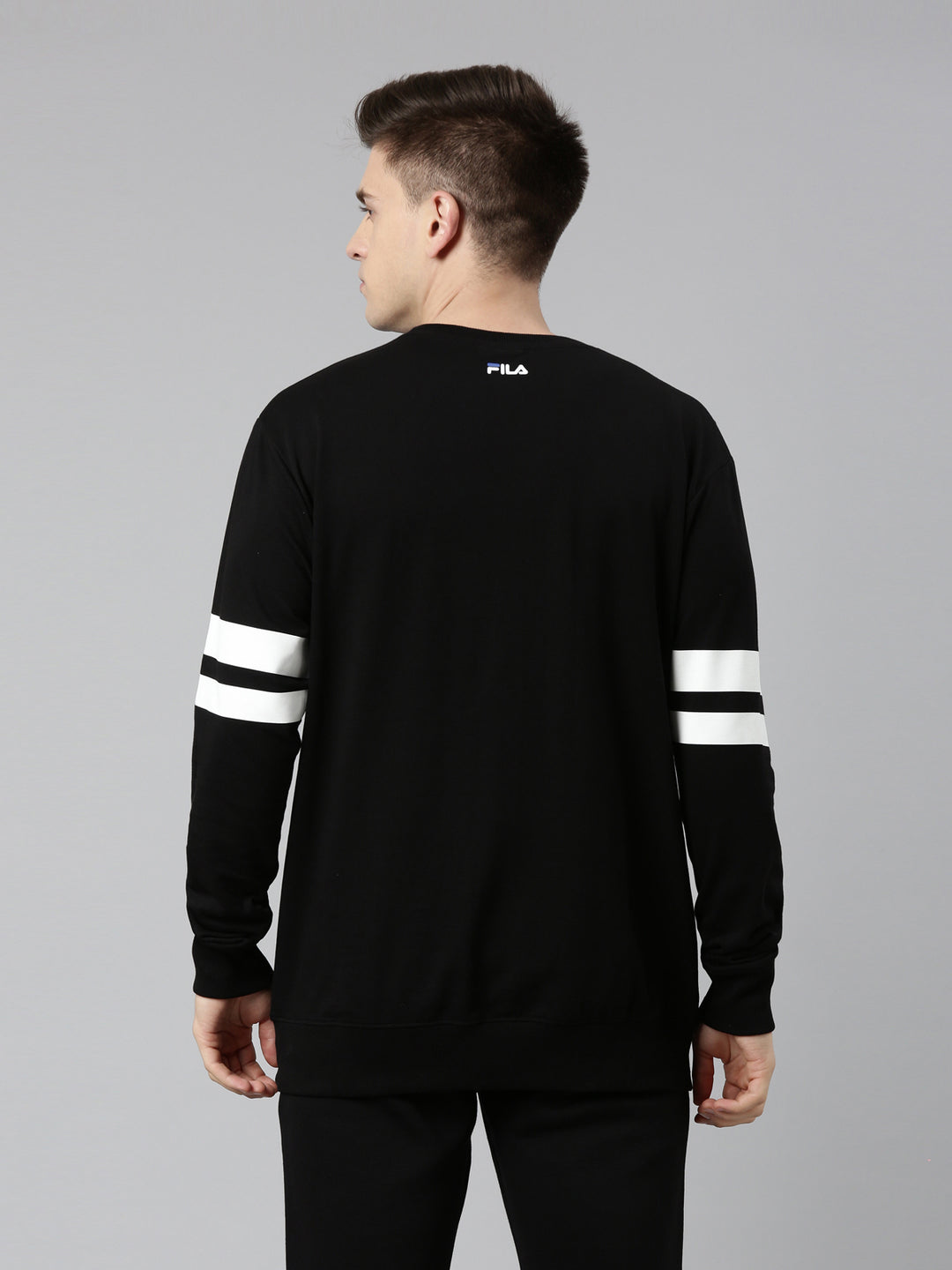 Fila White Bravi Men's Hoddie Pullover Sweat Shirt