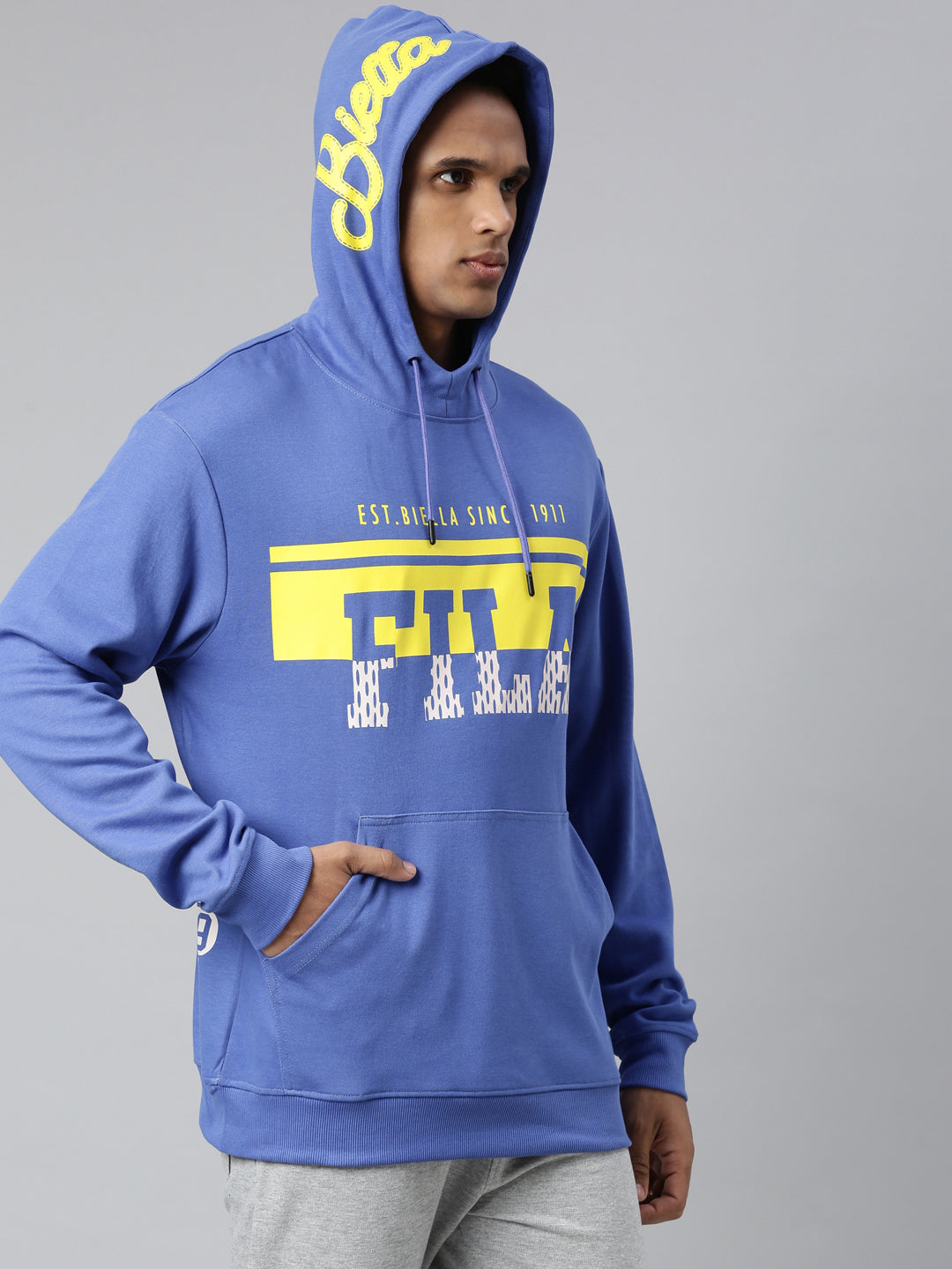 Fila Red Biggie Men's Full Sleeve Hoodie