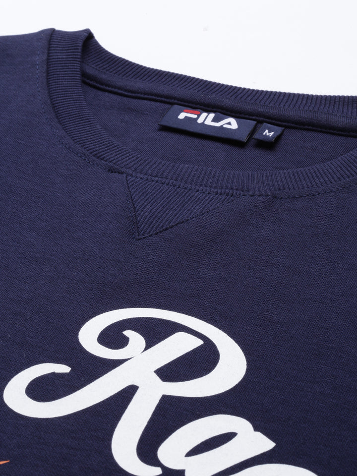 Fila White Reck Men's Full Sleeve Sweatshirt