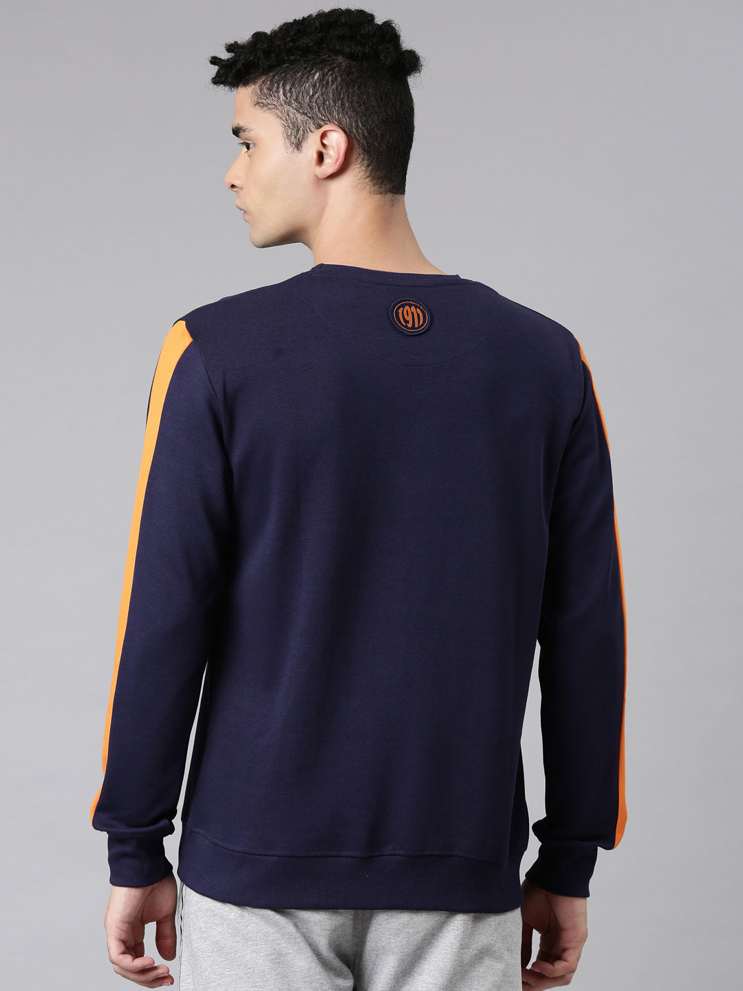 Fila White Reck Men's Full Sleeve Sweatshirt
