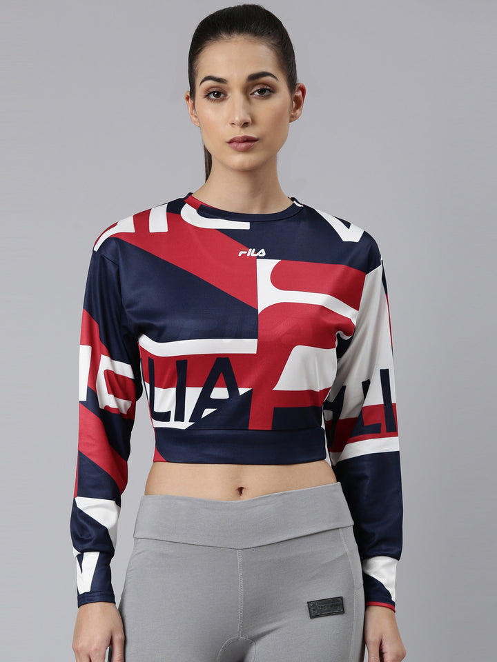 Fila Peacoat Jan Women's Cropped Top