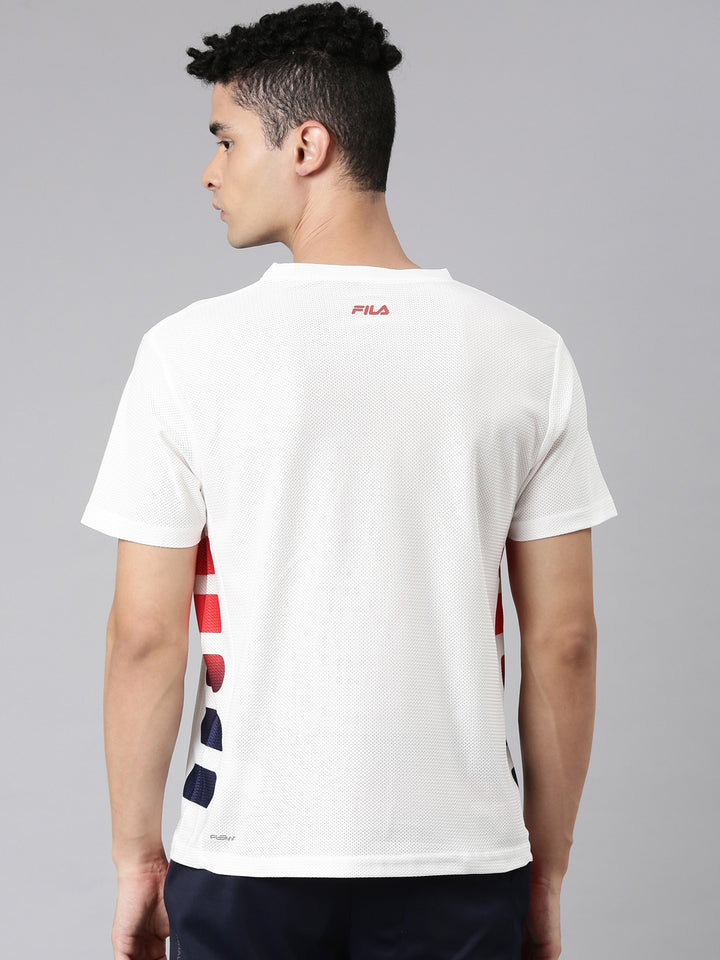 Fila White Zed Men's Graphic T-Shirt