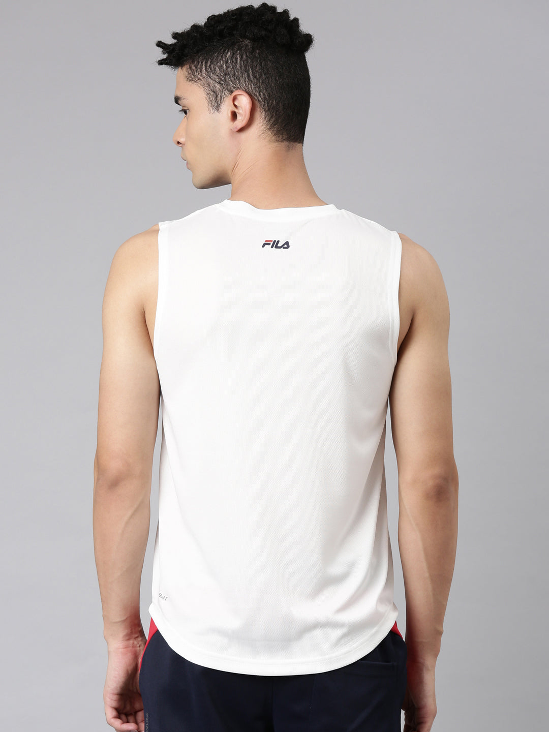 Fila White Sanj Men's Tank Top