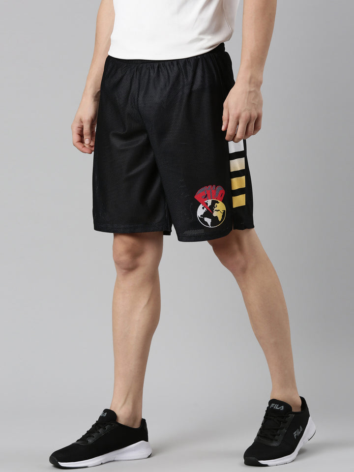 Fila White Zorro Men's Cut and Sew Shorts