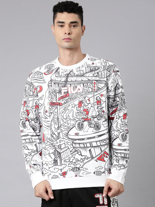 Fila Pink Jicar Men's Long Sleeve Sweatshirt