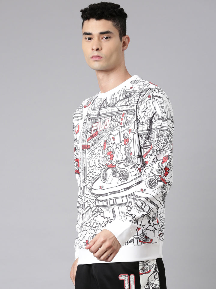 Fila Pink Jicar Men's Long Sleeve Sweatshirt