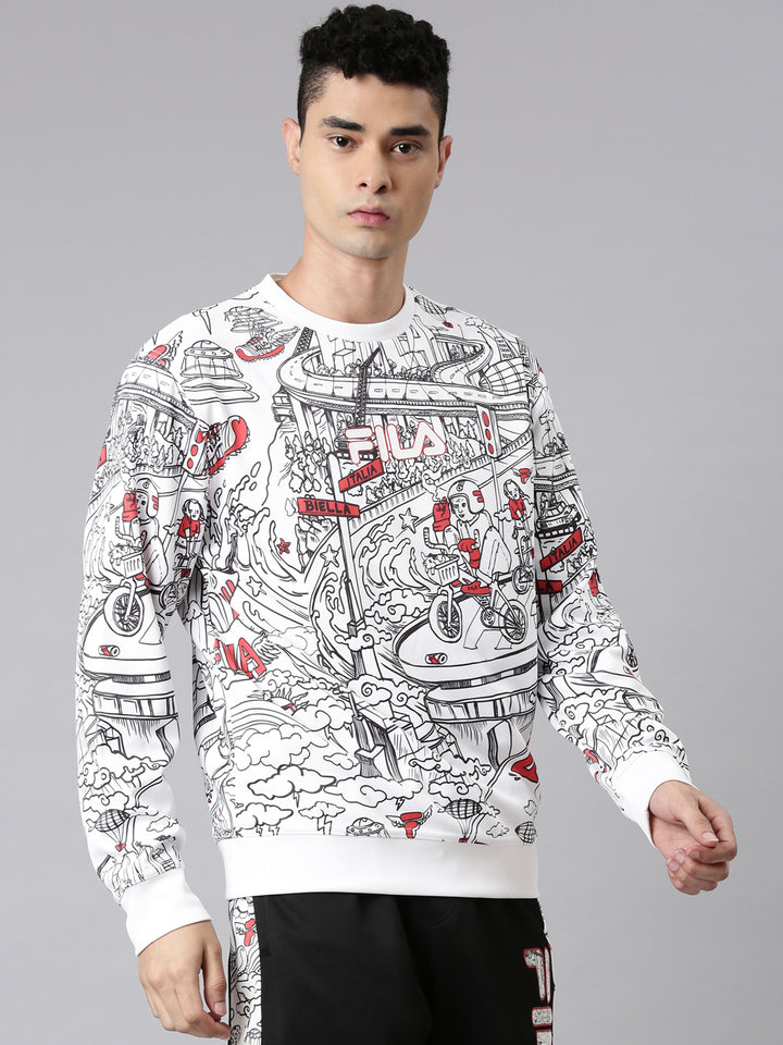 Fila Pink Jicar Men's Long Sleeve Sweatshirt