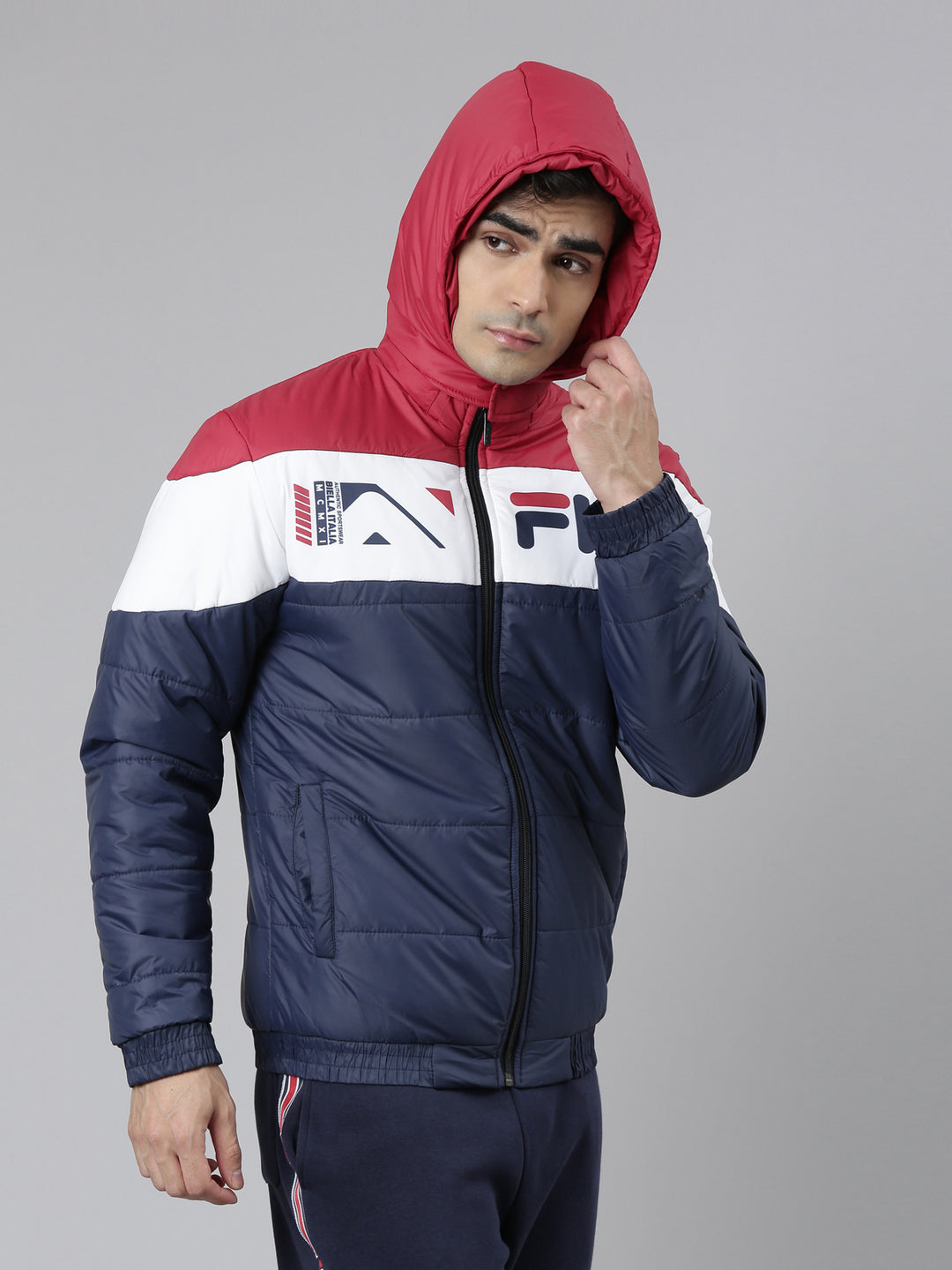 Fila Grey Kamoa Men's Hooded Jacket