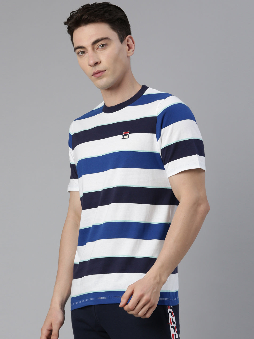 Fila Peacoat Jaxon Men Stripe T-Shirt