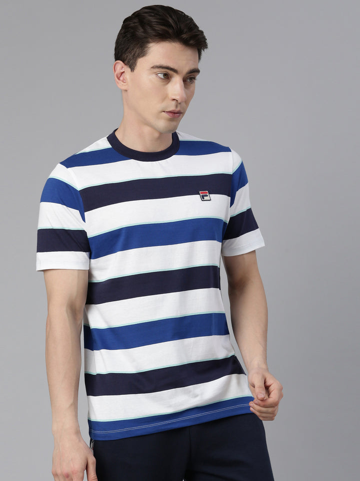 Fila Peacoat Jaxon Men Stripe T-Shirt