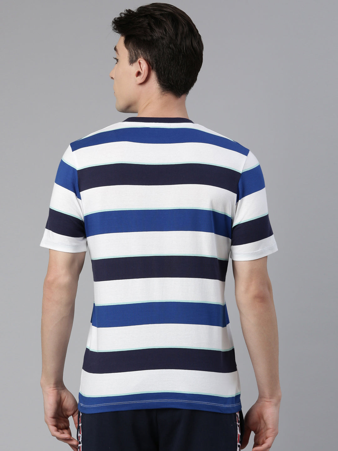 Fila Peacoat Jaxon Men Stripe T-Shirt