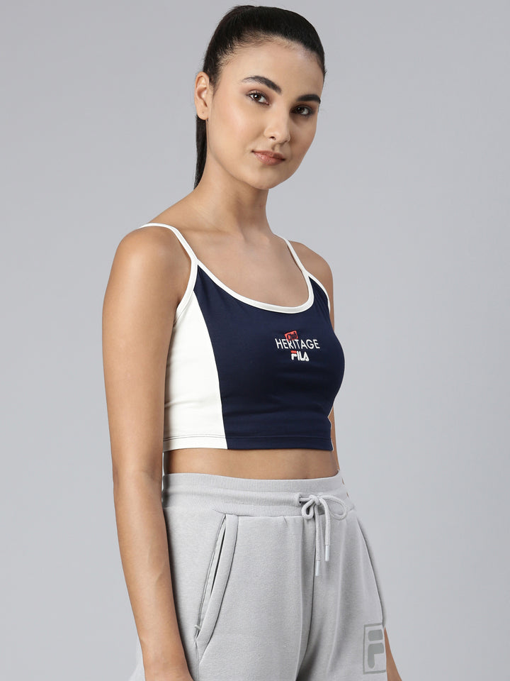 Fila Peacoat Mimi Women's Sleeveless Crop Top