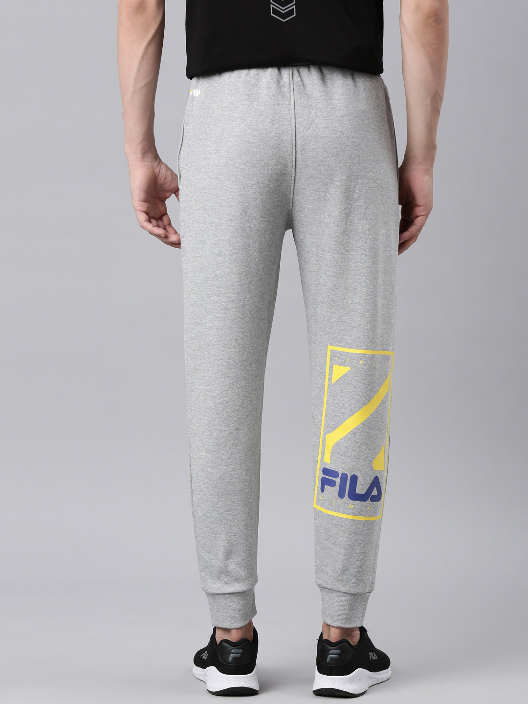 Fila Grey Pedrot Men's Ribbed Joggers