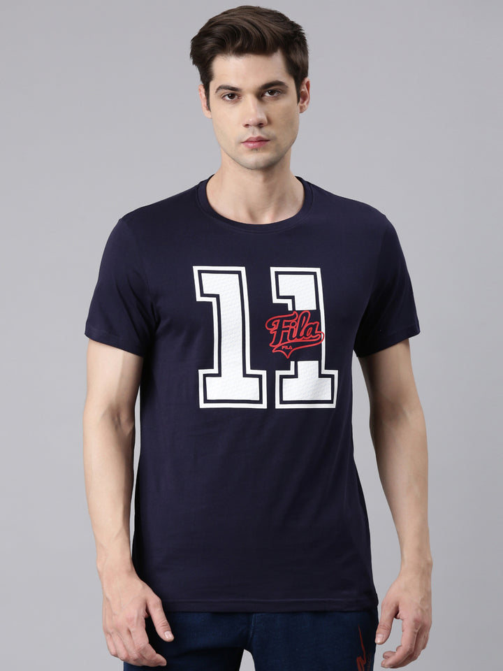 Fila White Addey Men's Graphic T-Shirts