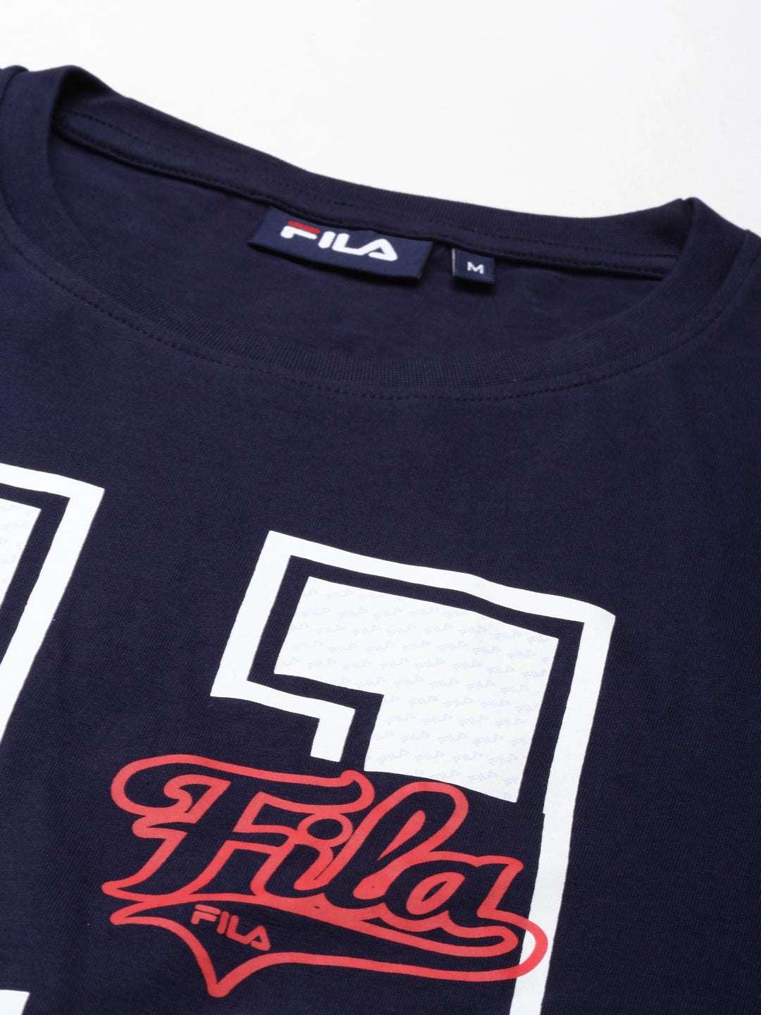 Fila White Addey Men's Graphic T-Shirts
