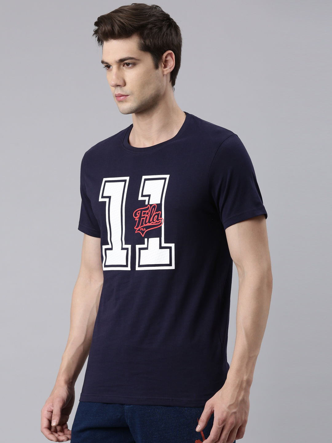 Fila White Addey Men's Graphic T-Shirts
