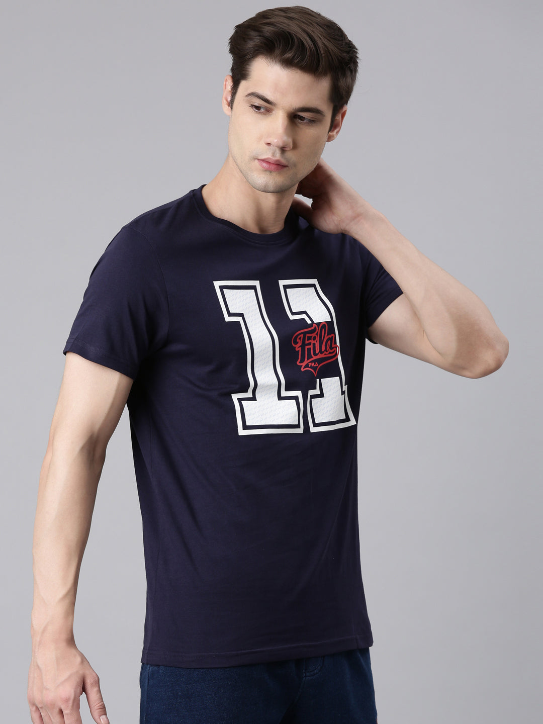 Fila White Addey Men's Graphic T-Shirts