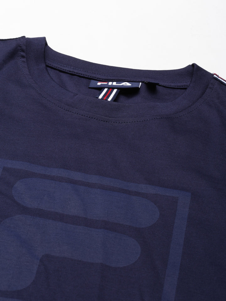 Fila White Addey Men's Graphic T-Shirts