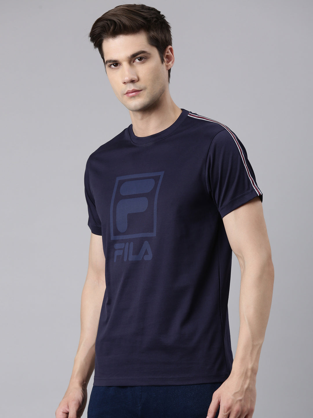 Fila White Addey Men's Graphic T-Shirts
