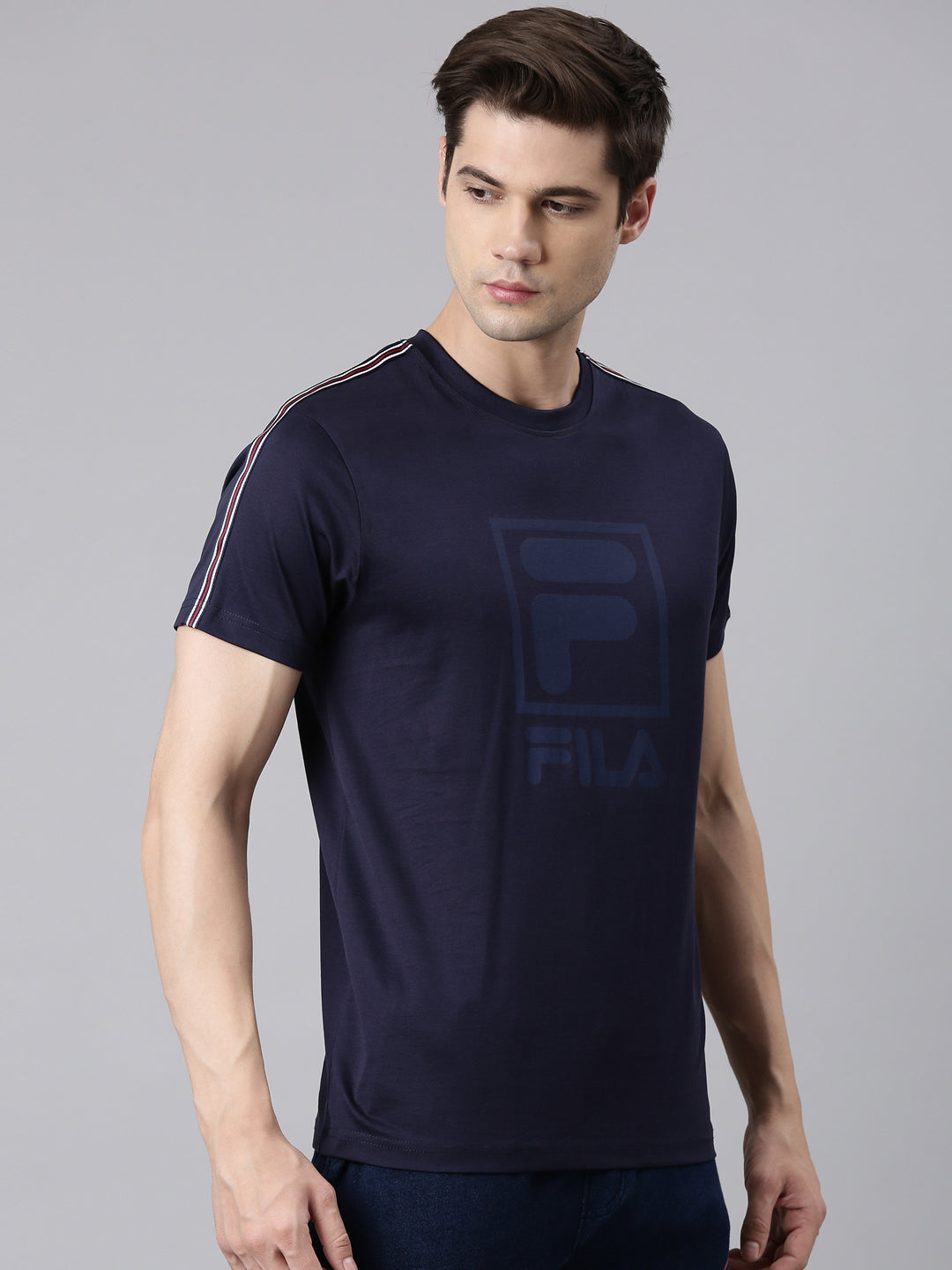 Fila White Addey Men's Graphic T-Shirts