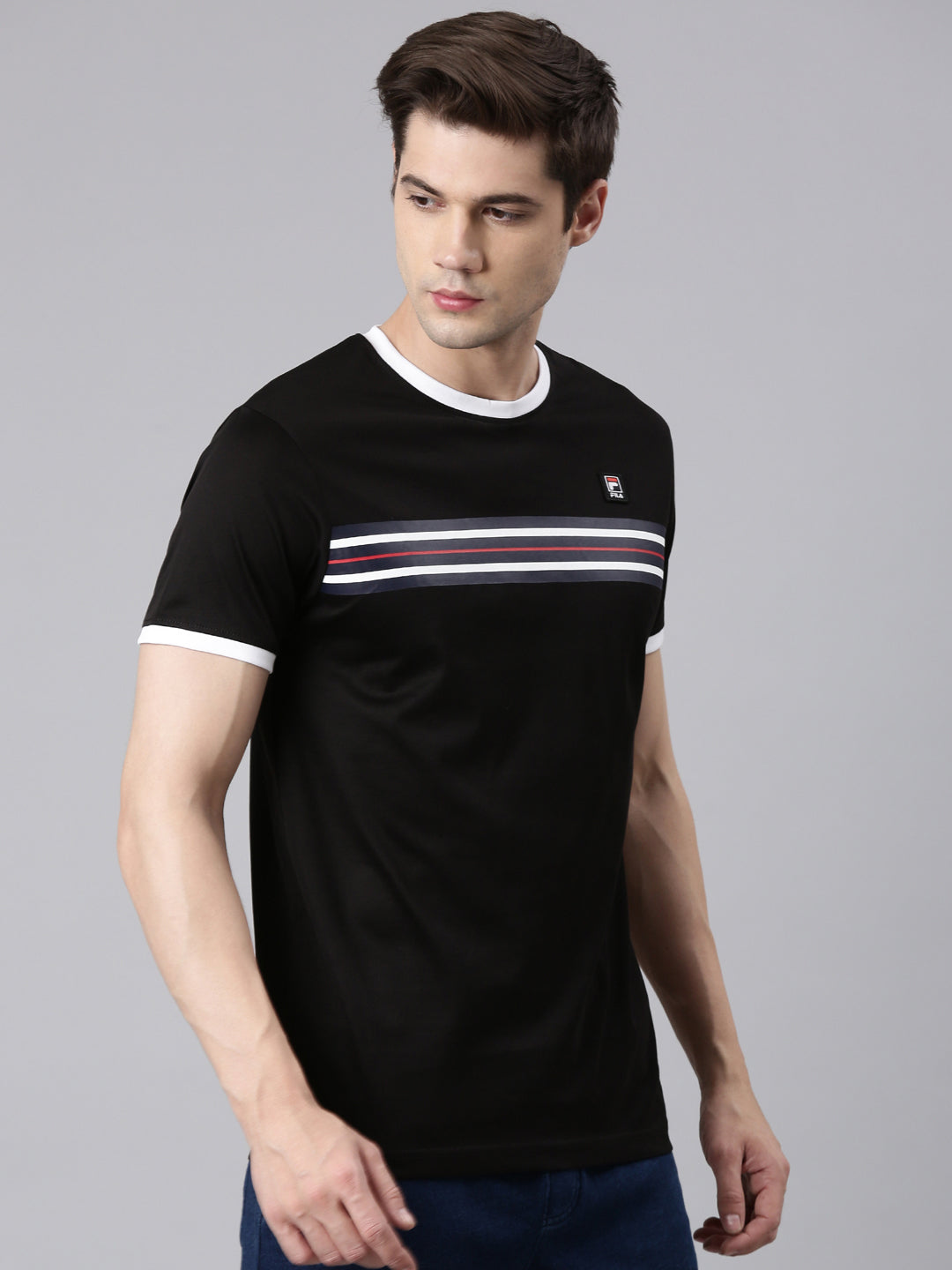 Fila White Anoli Men's Graphic T-Shirts