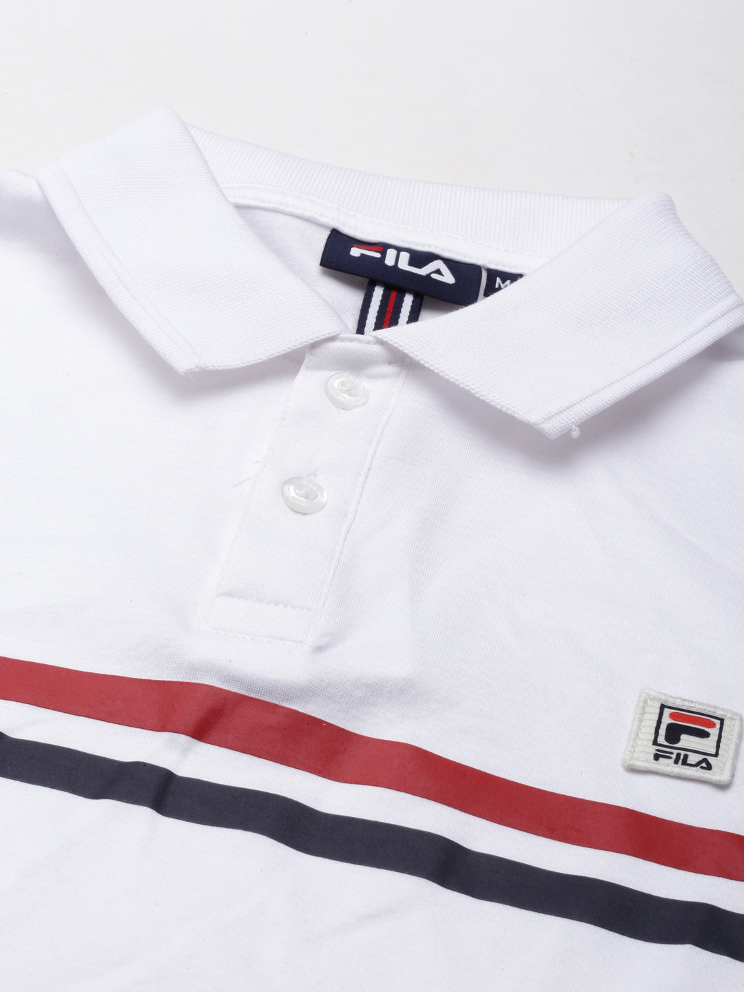 Fila White Atemi Men's Graphic Polo