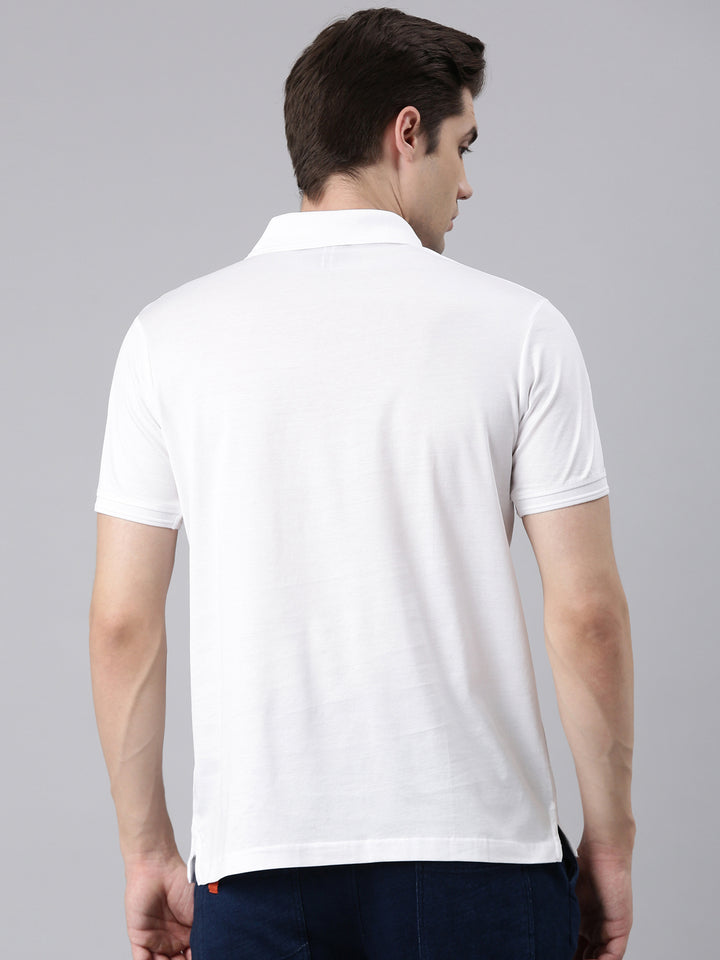 Fila White Atemi Men's Graphic Polo