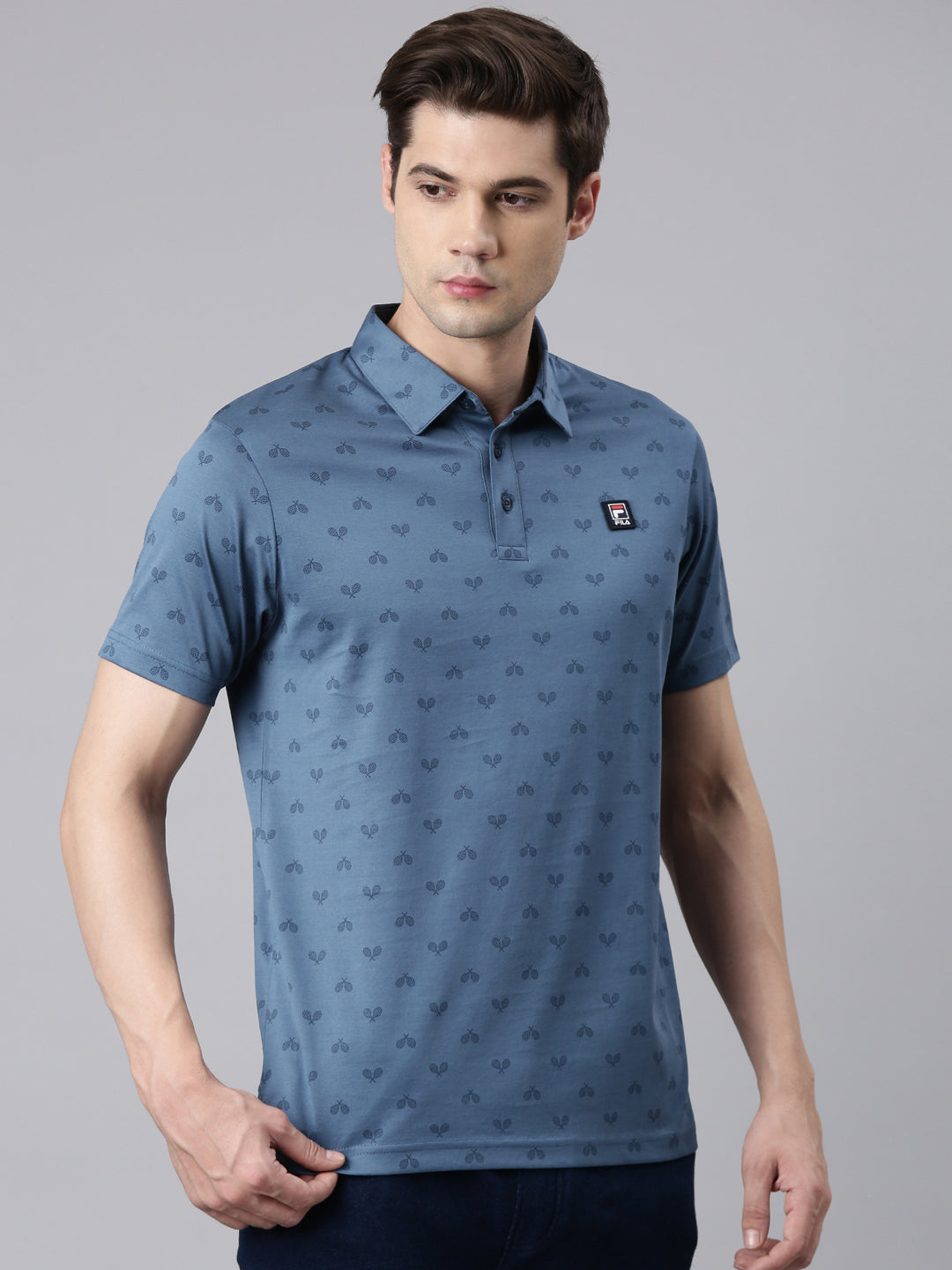 Fila White Atover Men's Polo