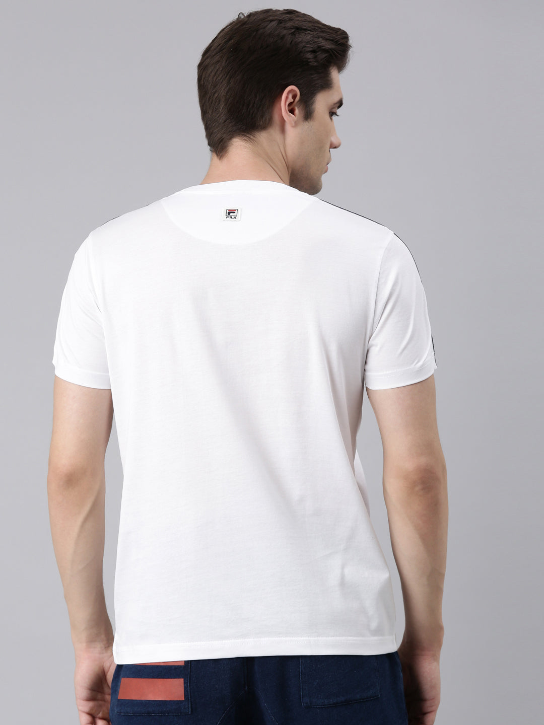 Fila White Chicago Men's Graphic T-Shirts