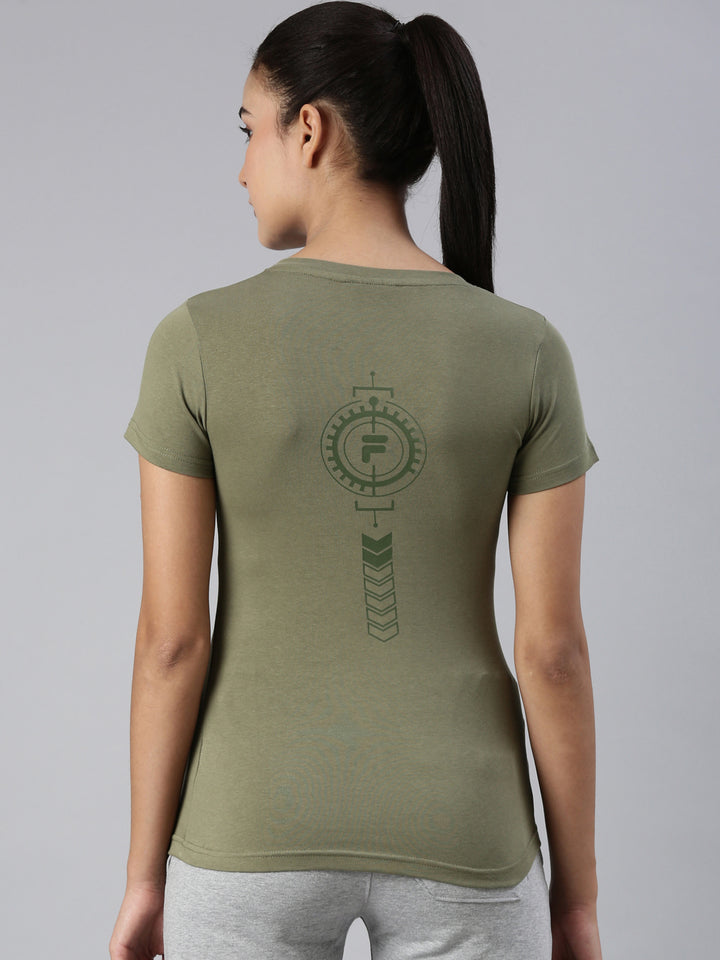 Fila White Tebita 1 Women's Graphic T-Shirts